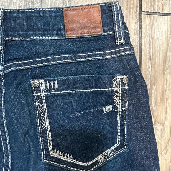 BKE Denim Womens Jeans 29R Dark Wash Faded Bootcut Preppy Casual Denim - Picture 11 of 16